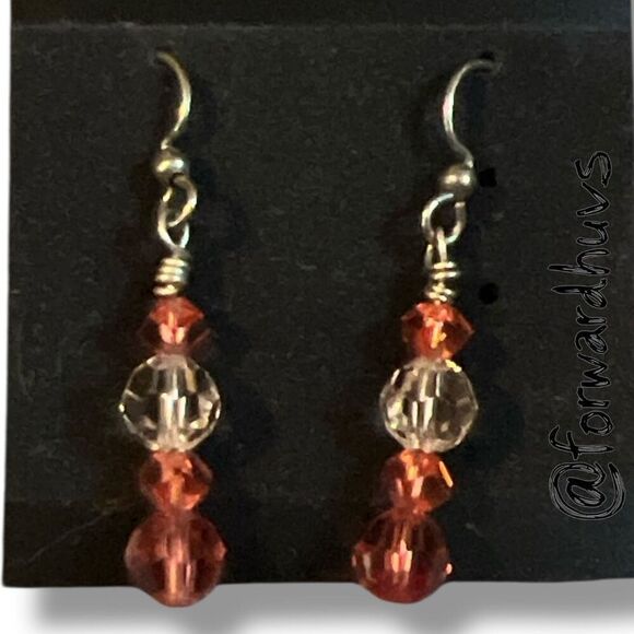 Bundle Sale 3 for $15 | Handcrafted Faceted Bead Dangle Earrings - Picture 7 of 8